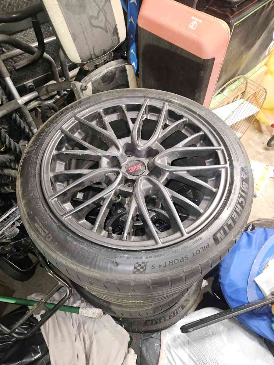 2018 SUBARU WRX STI LIMITED WHEELS 19X85 JAPAN SET OF 4  Enk - San Jose, California - FleaMarketBay