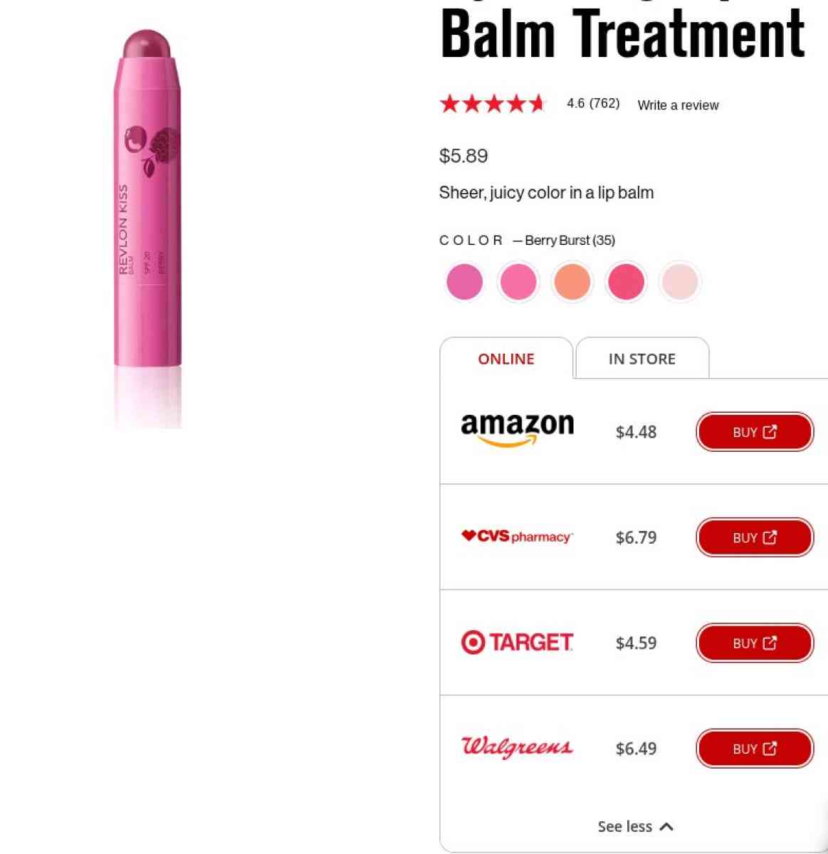 Revlon Kiss Balm Lip Balm - Brick, New Jersey - FleaMarketBay