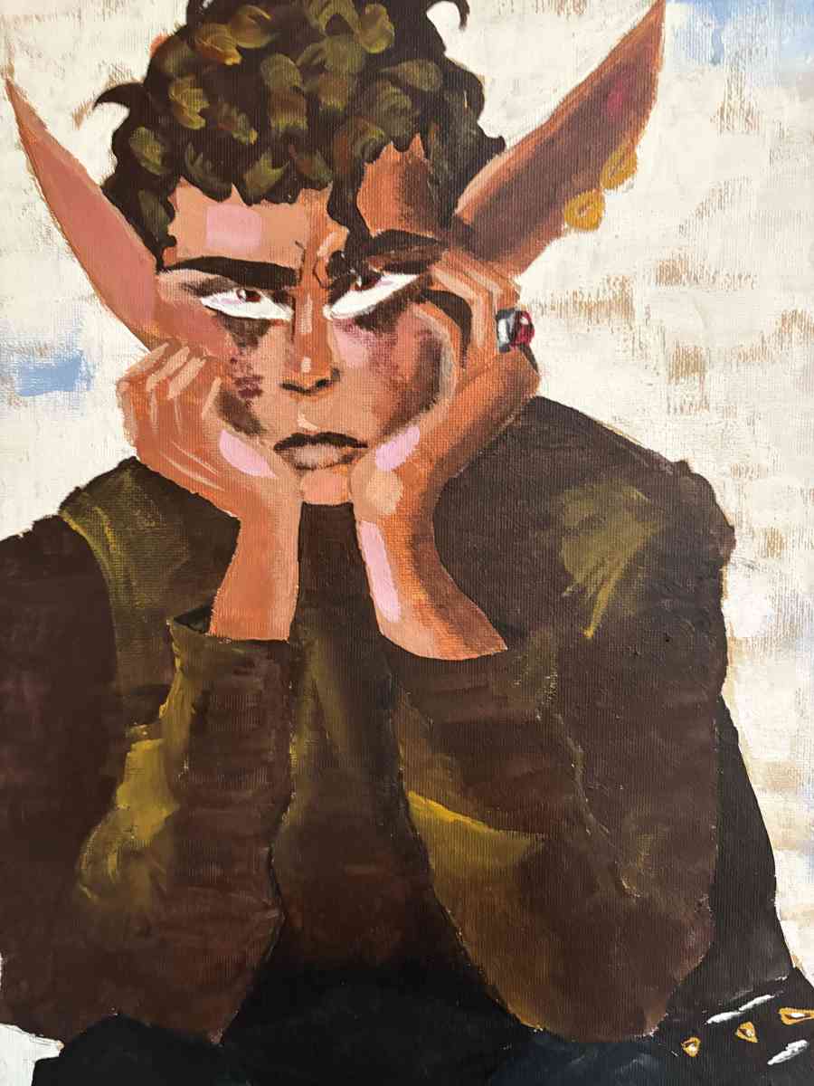 The Warrior Elf Original by Jasmine Jenkins - Lubbock, Texas - FleaMarketBay