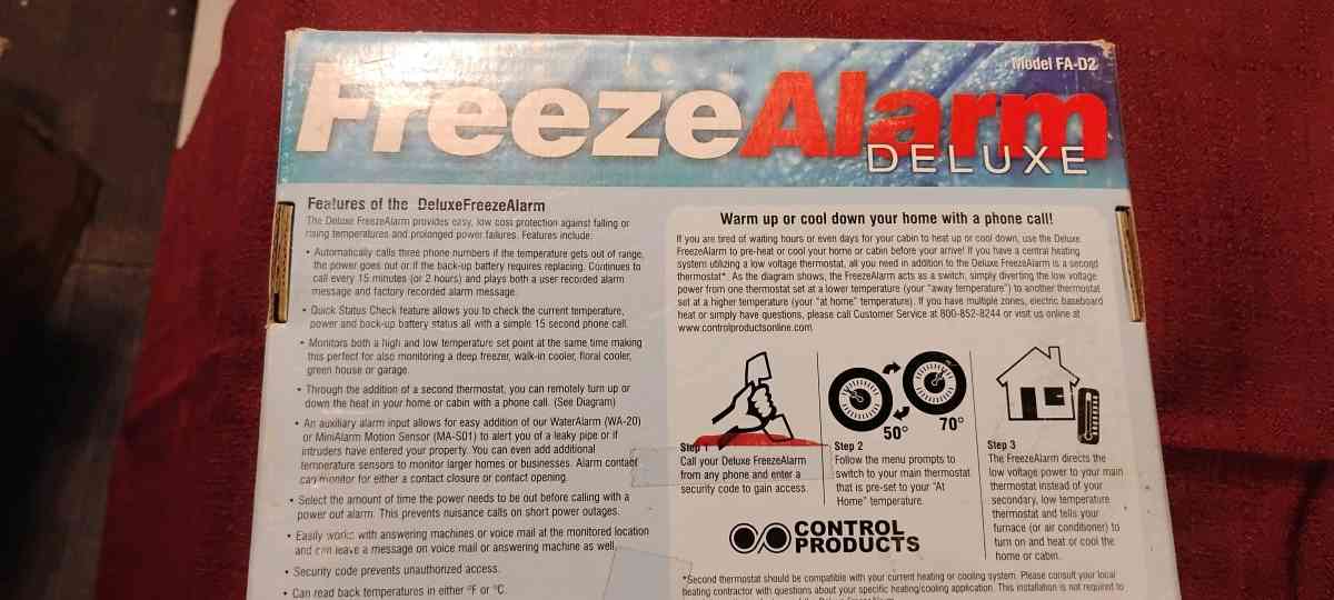 Freeze Alarm Deluxe New in box - Prescott, Wisconsin - FleaMarketBay