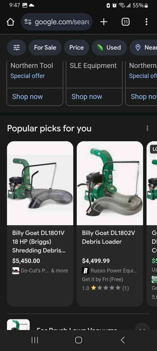 18 hp debris loader - Morganton, North Carolina - FleaMarketBay