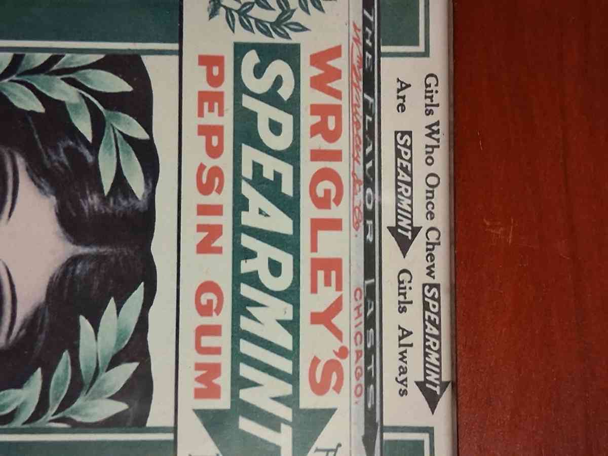 Wrigleys Spearmint Pepsin Gum Vintage Print - Leesburg, Georgia - FleaMarketBay
