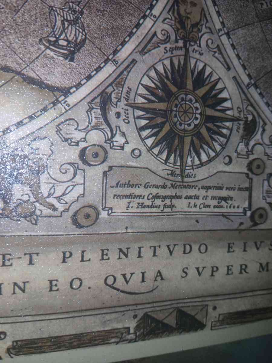 map of 1602 Orbis Terrae Novissima Descriptio - La Porte, Texas - FleaMarketBay