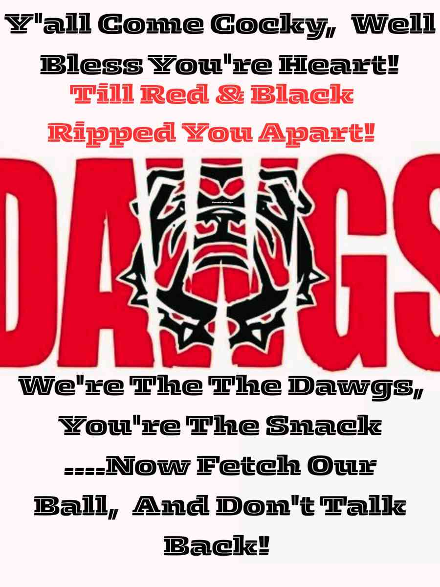 Ga Bulldog Quotes and Riddled Art In A Frame - Acworth, Georgia - FleaMarketBay