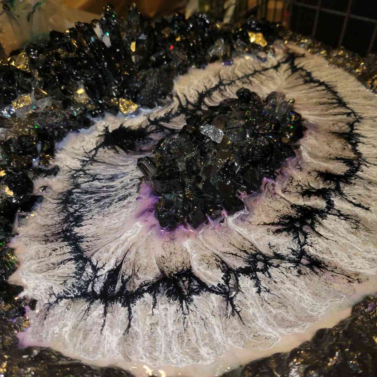 Geode Epoxy Resin Artwork - Rochester, New Hampshire - FleaMarketBay