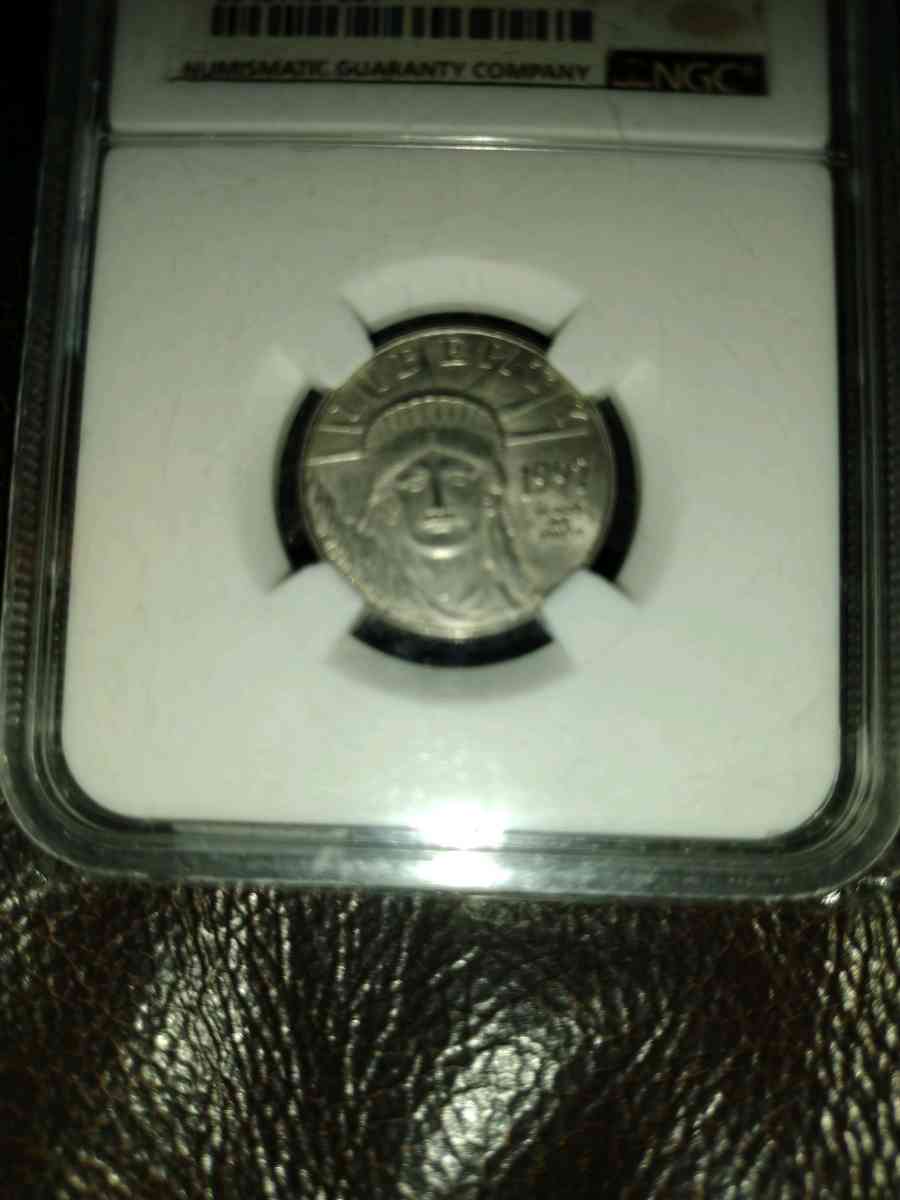 Graded Platinum eagle coin - Phoenix, Arizona