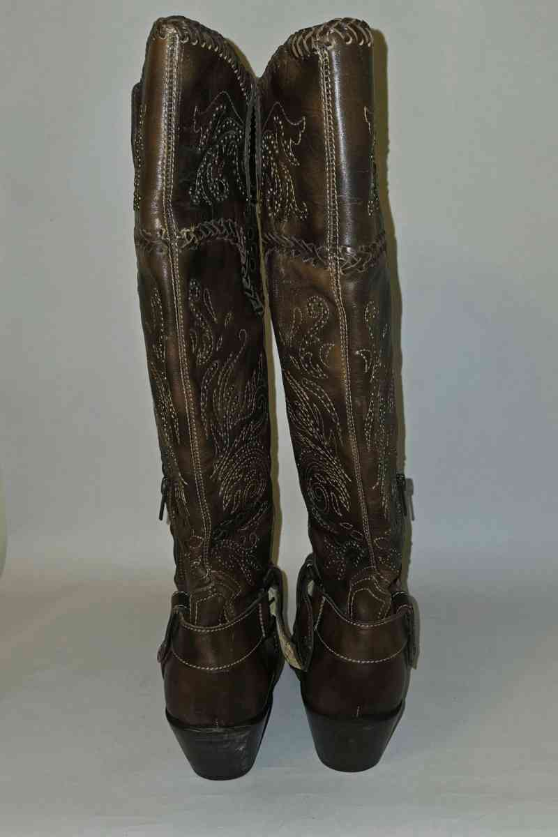Corral Womens Genuine Leather Boots Size 10 G1116 16 in tall - Wheeling, West Virginia - FleaMarketBay