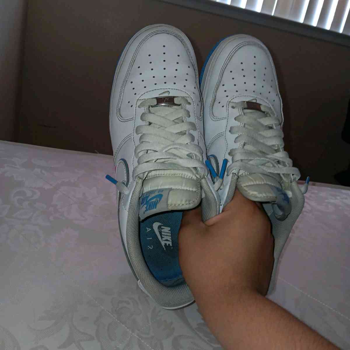 White Air Forces Custom Painted