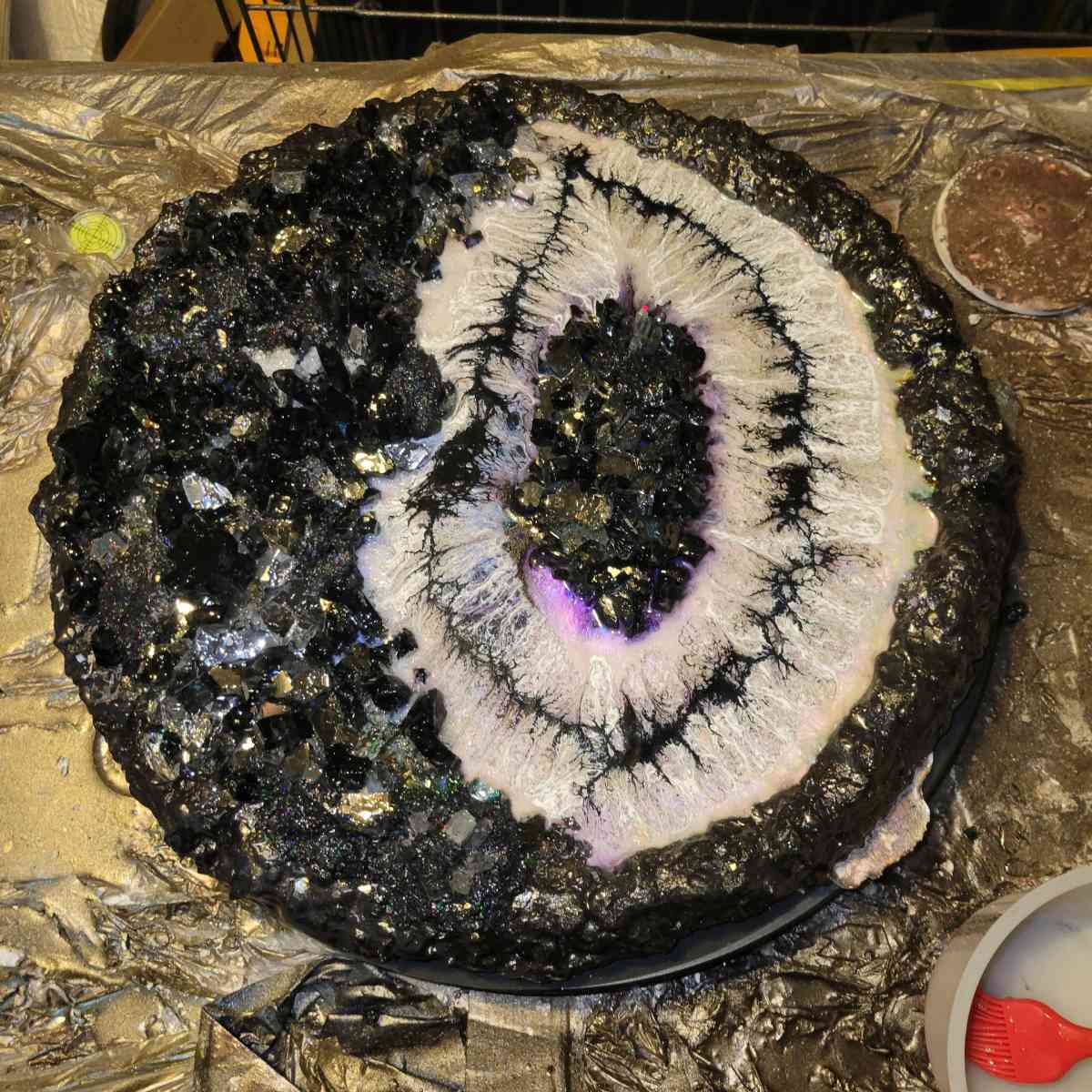 Geode Epoxy Resin Artwork - Rochester, New Hampshire - FleaMarketBay