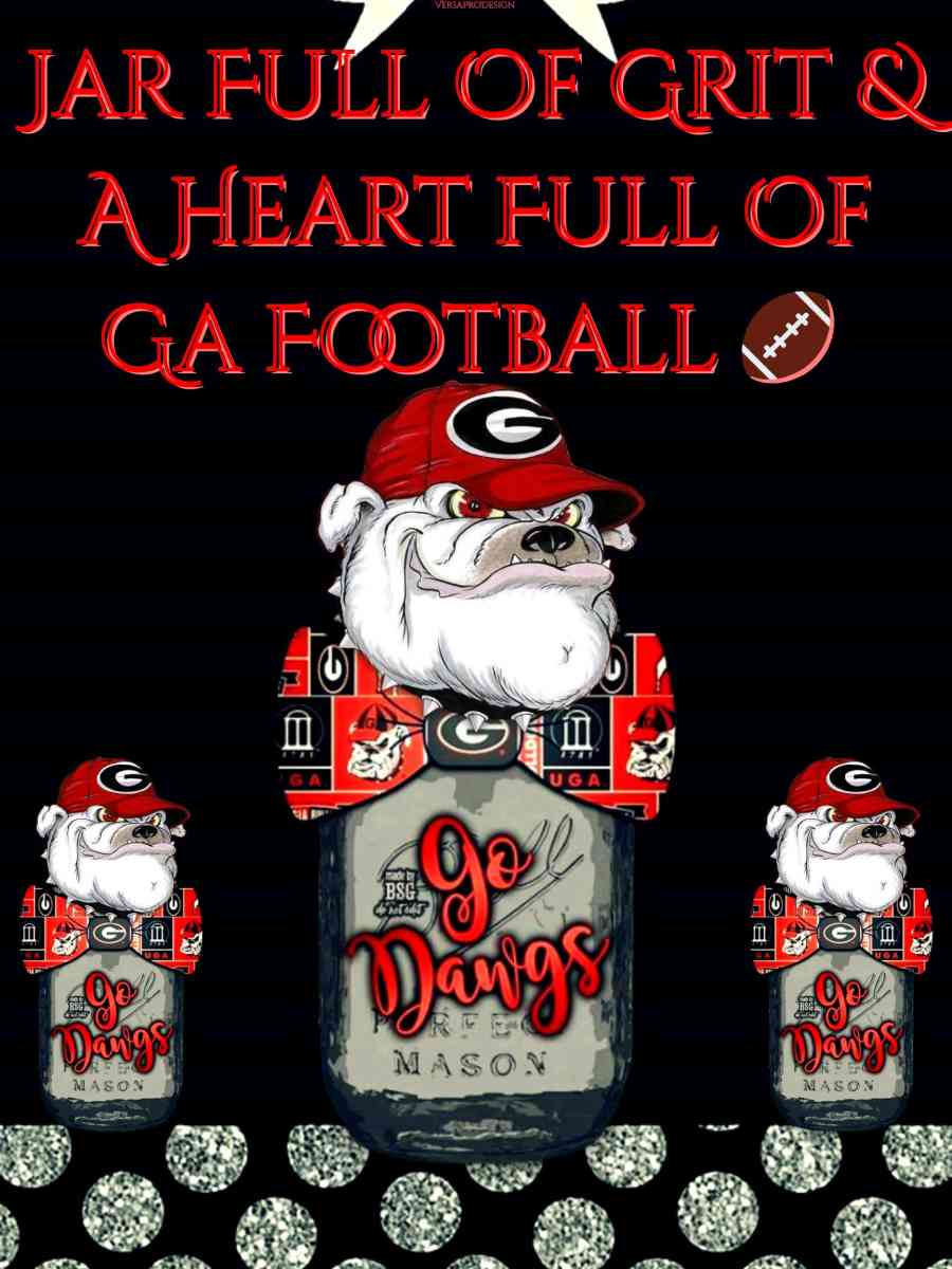 Ga Bulldog Quotes and Riddled Art In A Frame - Acworth, Georgia