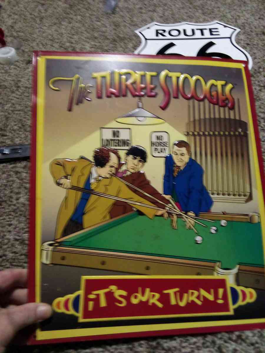 three stooges sign shooting pool - Mc Minnville, Tennessee