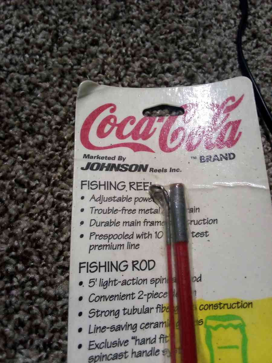 coca cola fishing pole still in package - Mc Minnville, Tennessee - FleaMarketBay