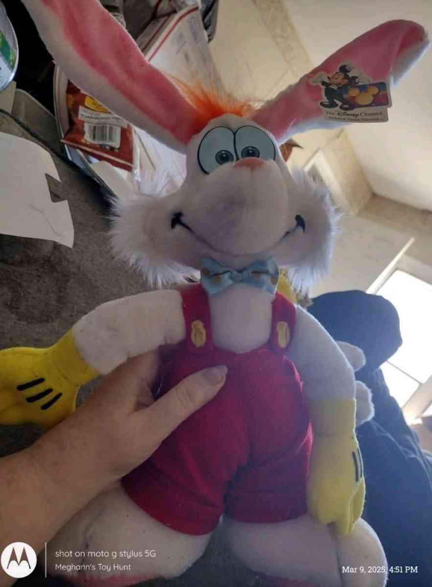 Vintage Roger Rabbit Disneyland Tagged Plush