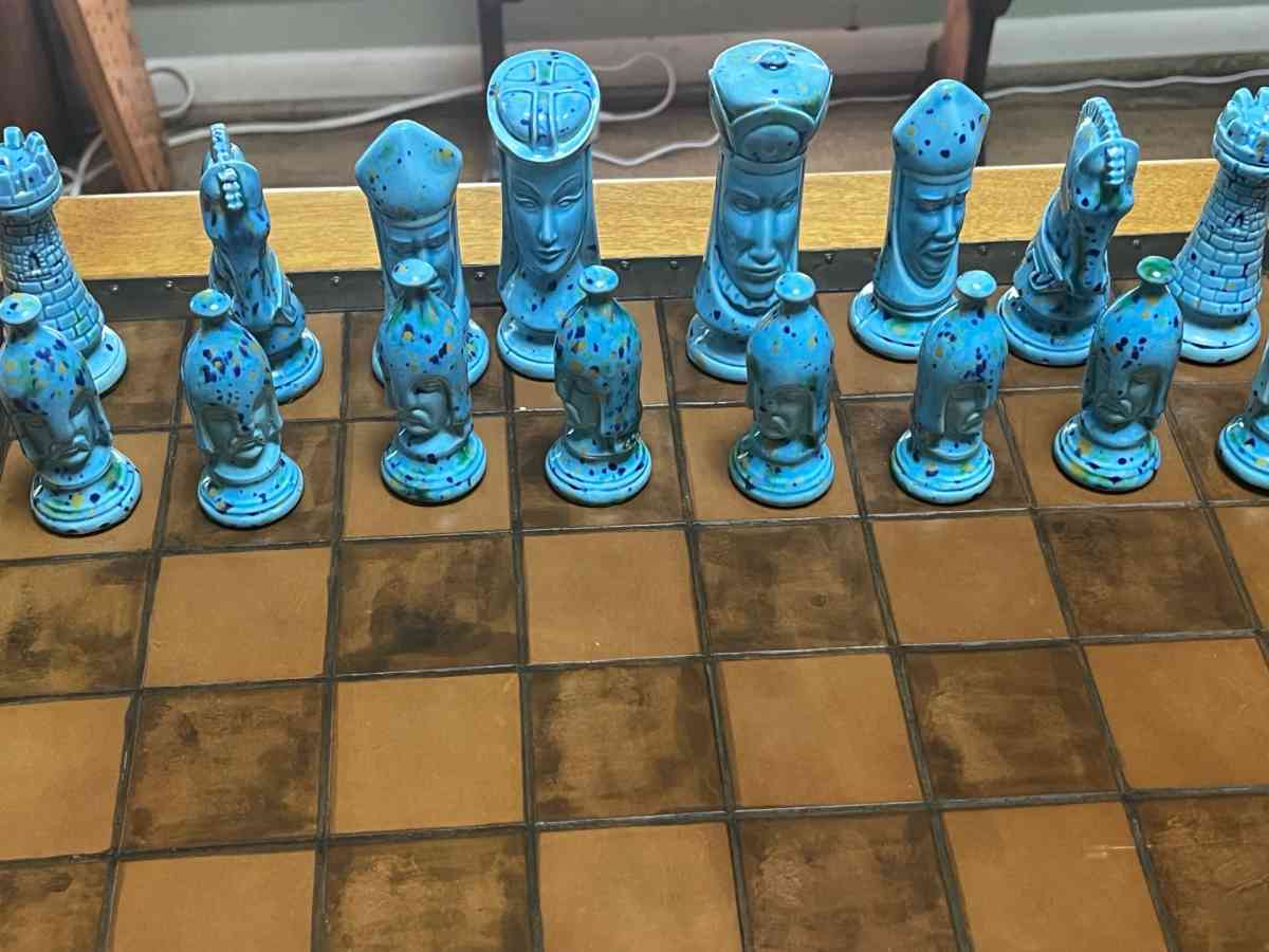 Own a Piece of Functional Art This rare handcrafted ceramic chess - Fort Lauderdale, Florida - FleaMarketBay