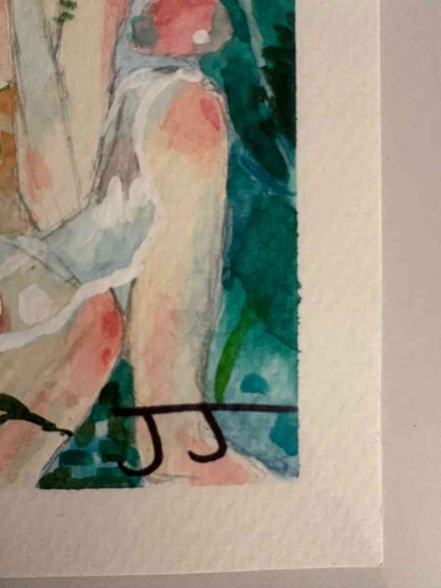 Pluviophile Original painting by Jasmine Jenkins - Lubbock, Texas - FleaMarketBay