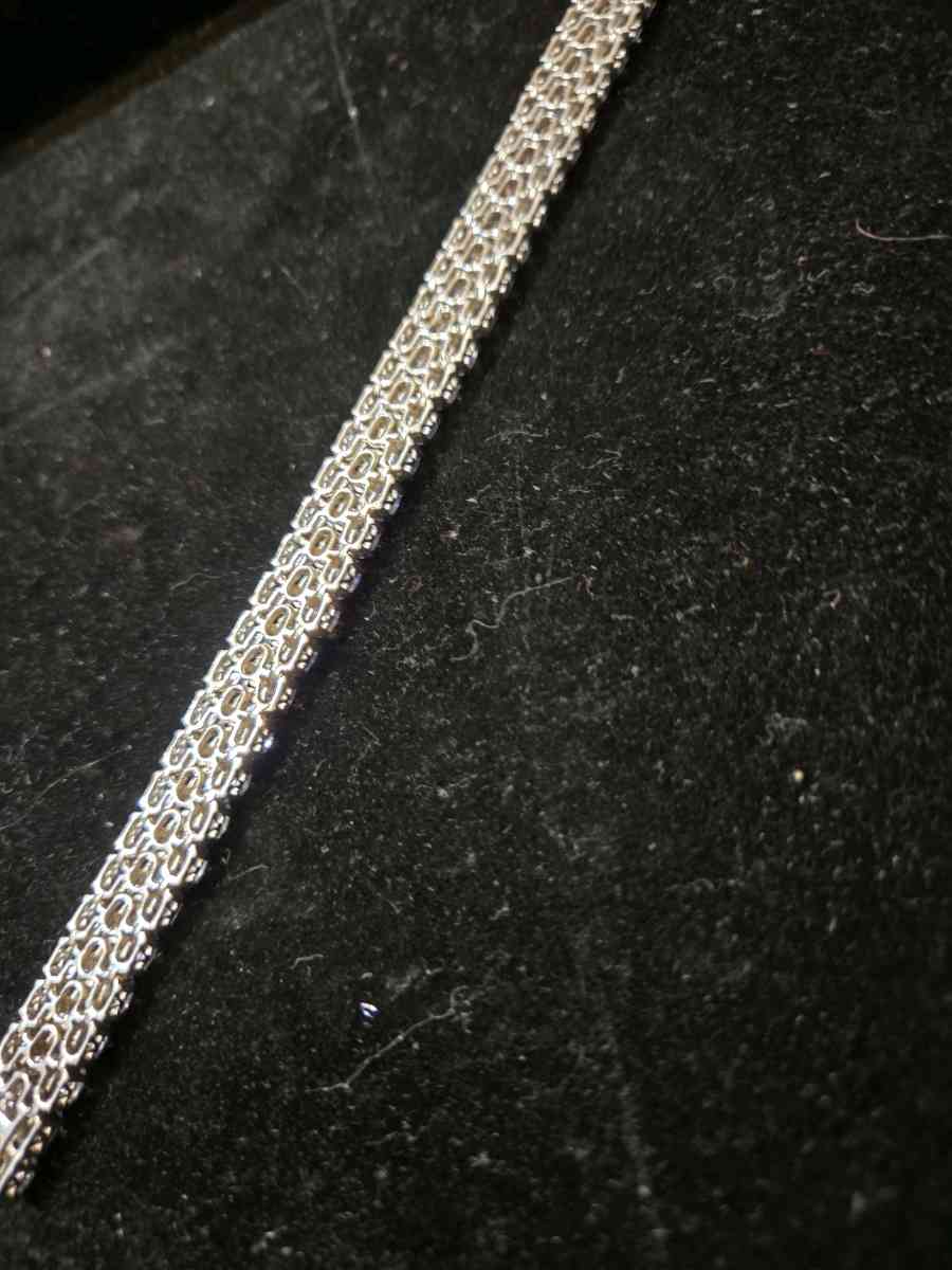 beautiful silver 925 with tanzanite stones tennis bracelet - Manteca, California - FleaMarketBay