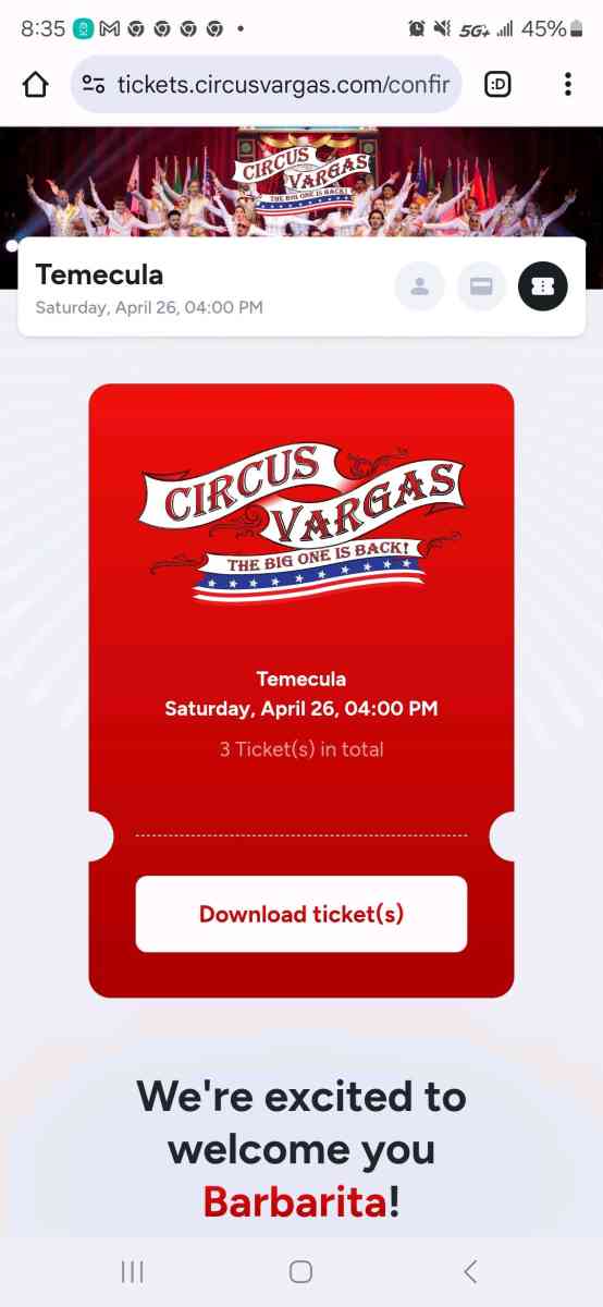 tickets - El Cajon, California