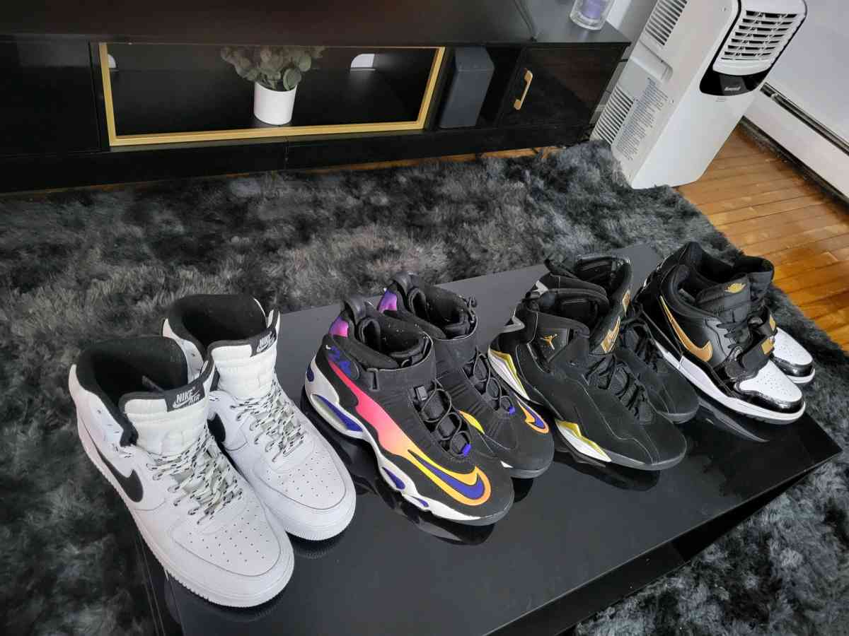 Collection of 9 Pairs of Mens Nike and Air Jordans - Irvington, New Jersey - FleaMarketBay