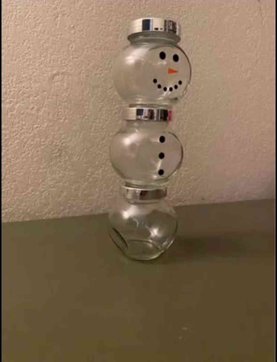 Hot chocolate jar snowman - San Jose, California - FleaMarketBay