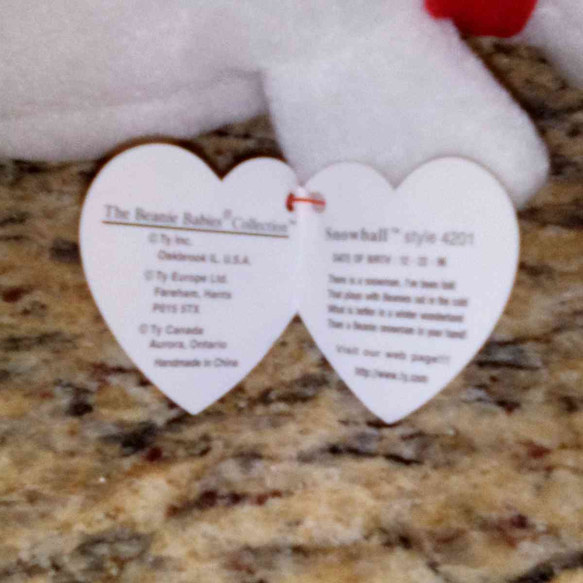 ty SNOWBALL Rare Limited edition beenie baby - Mesa, Arizona - FleaMarketBay