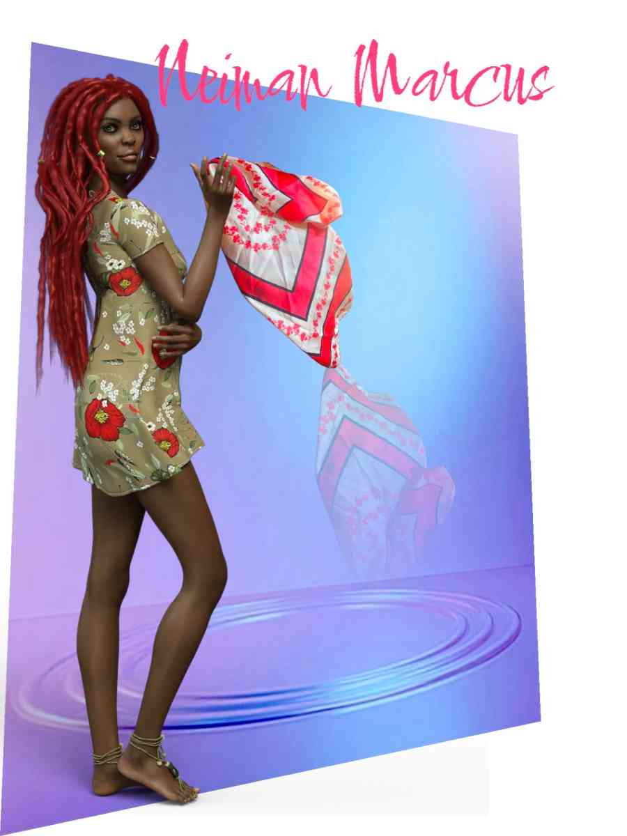 Neiman Marcus silk scarf - Harrah, Oklahoma