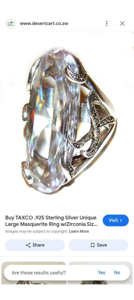 Taxco 925 silver Masquarite ring - Chicago, Illinois - FleaMarketBay