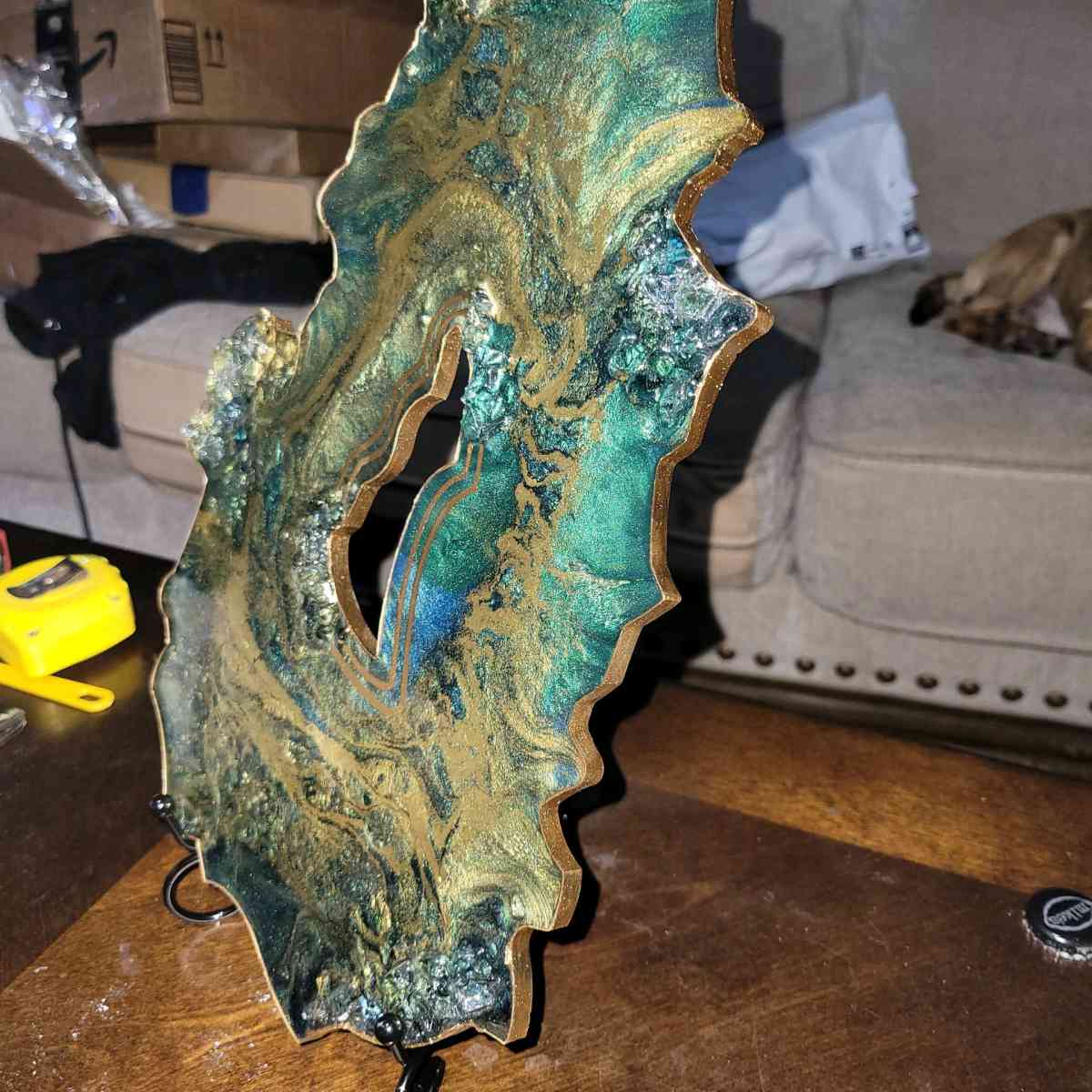 Geode Artwork Stand included - Rochester, New Hampshire - FleaMarketBay
