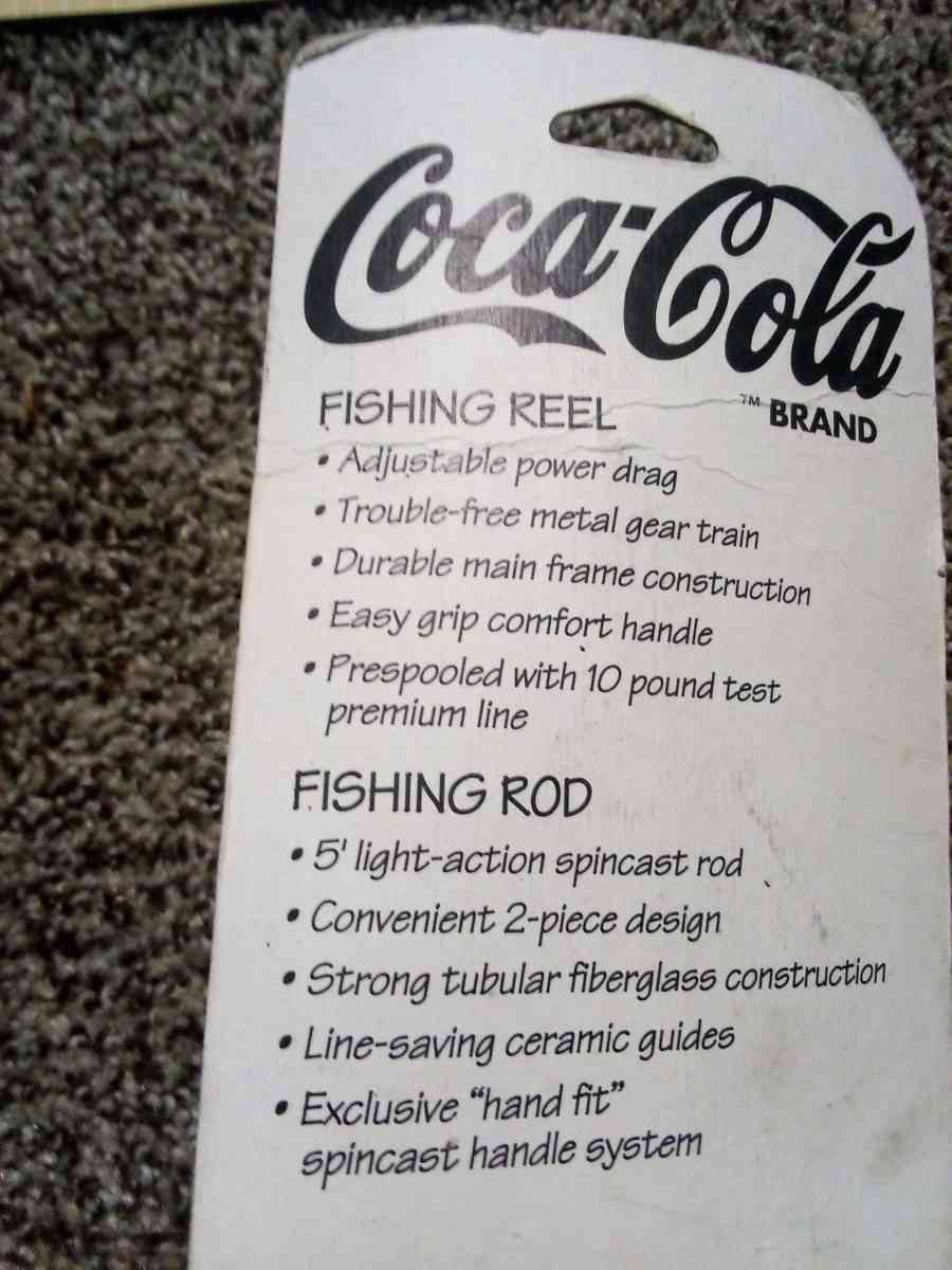 coca cola fishing pole still in package - Mc Minnville, Tennessee - FleaMarketBay