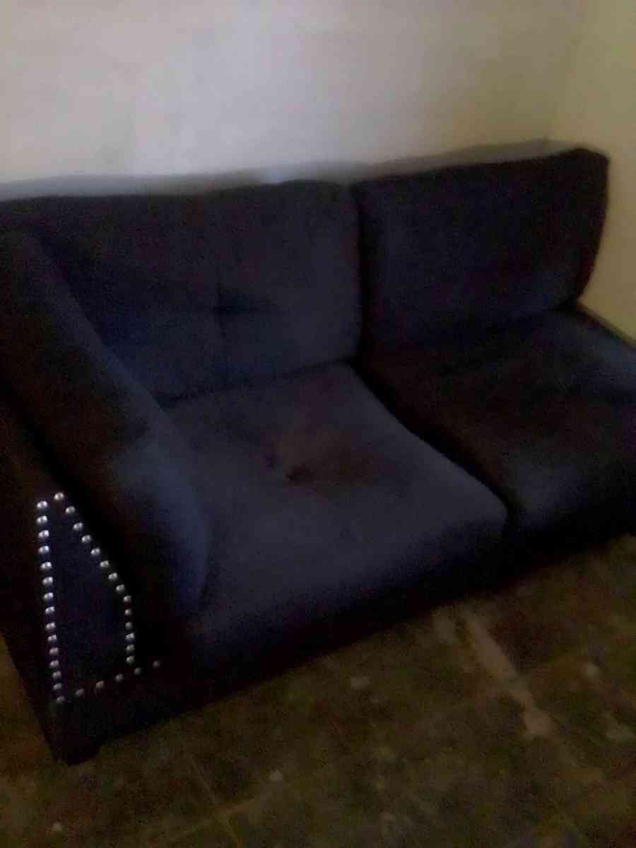 studded black contemporary couch - San Antonio, Texas