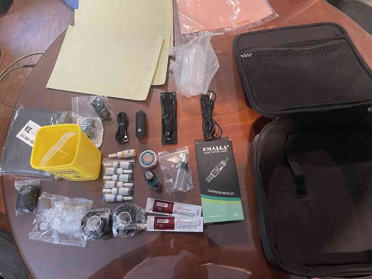 tattoo machine kit wireless with case - Lake City, Florida