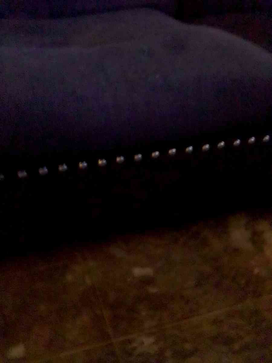 studded black contemporary couch - San Antonio, Texas - FleaMarketBay