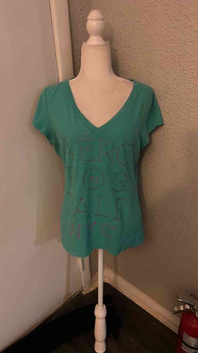 Aeropostale Spellout Green Logo Tee Size XL Short Sleeve - Atlanta, Georgia