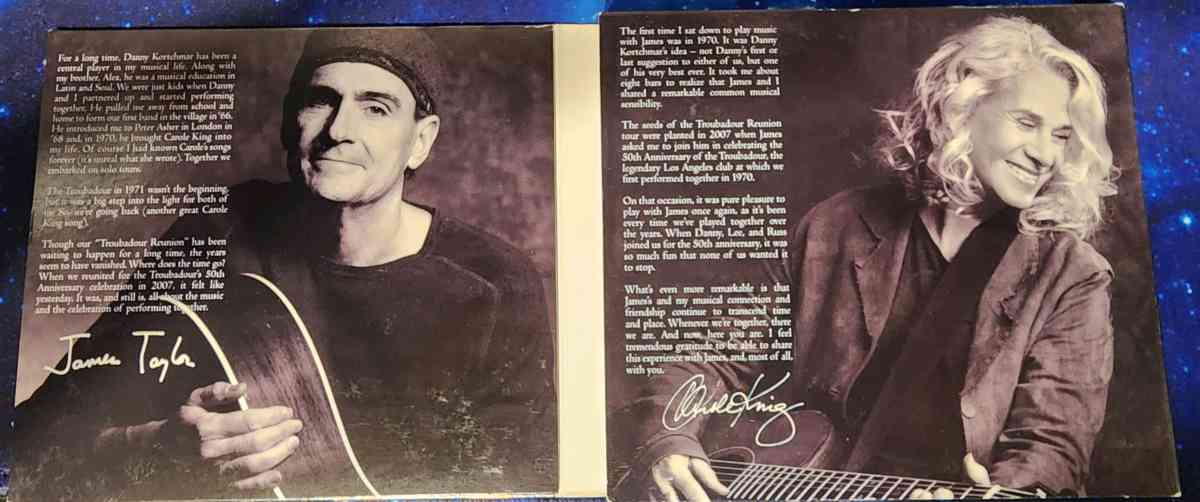 Carole King and James Taylor LIVE AT THE TROUBADOUR - Modesto, California - FleaMarketBay