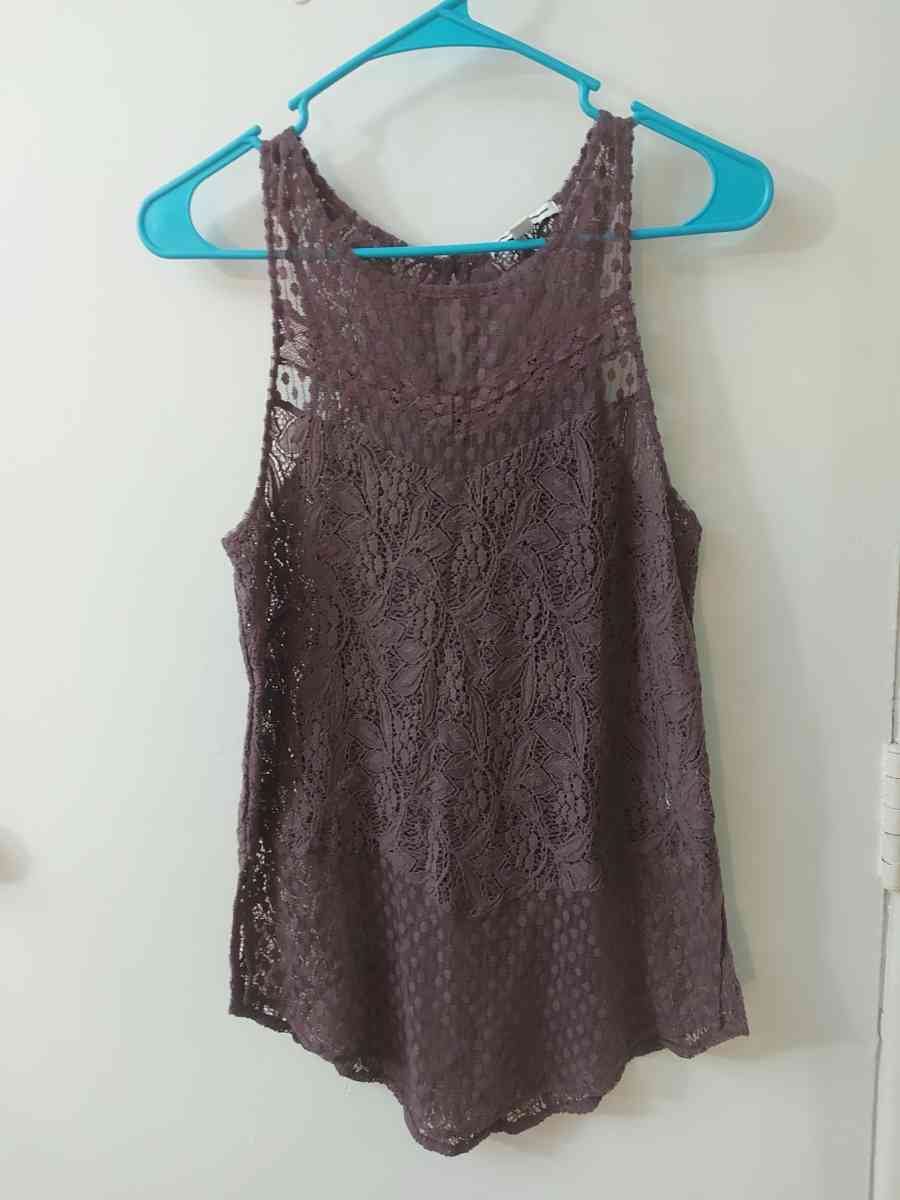 AEO American Eagle Outfitters Purple Crochet Tank Size XS Fe - Atlanta, Georgia