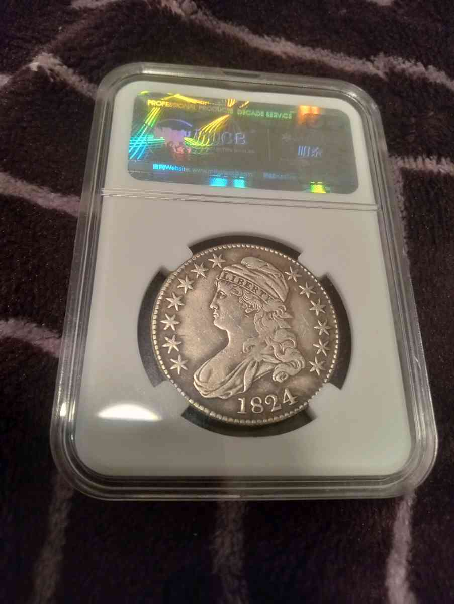 1824 50 cent bust coin - Los Angeles, California