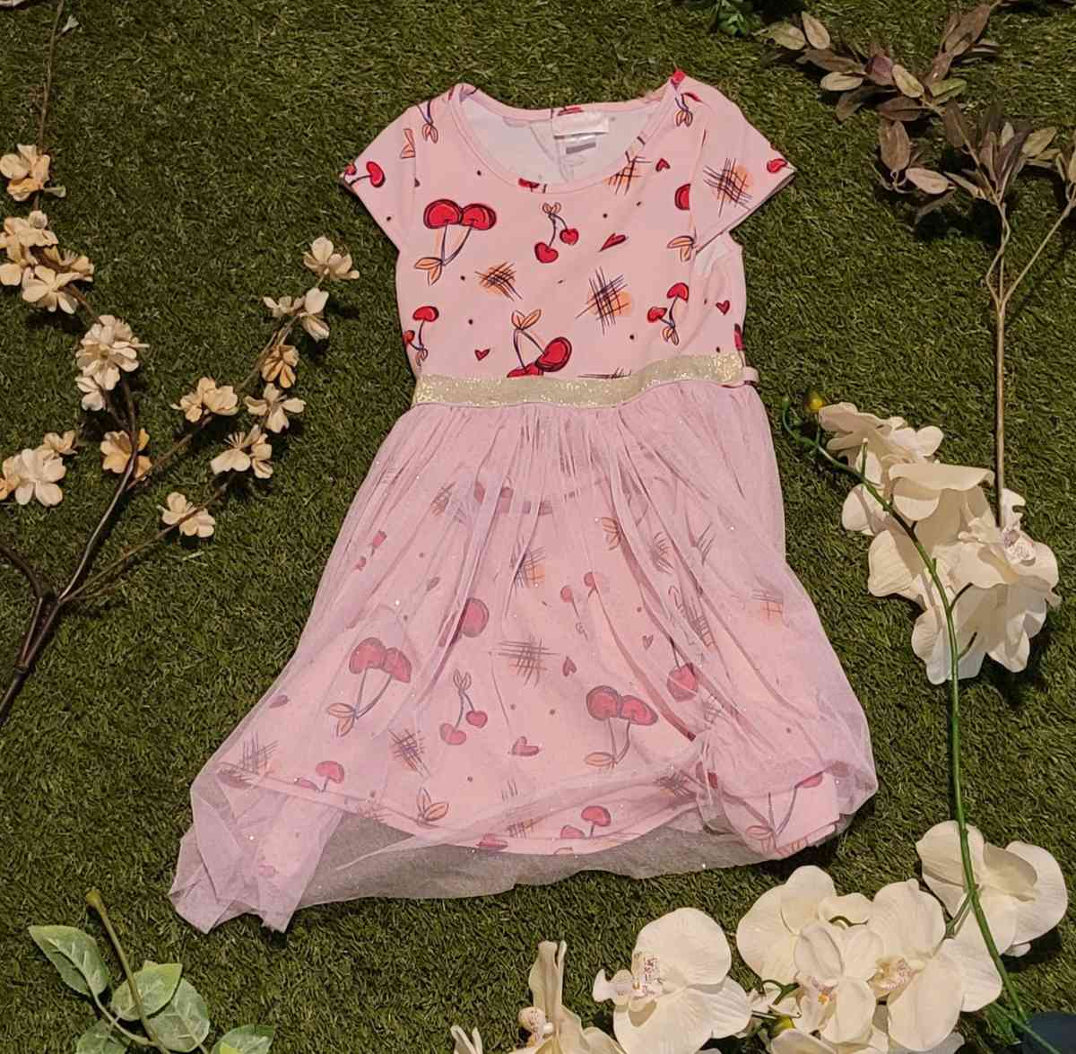 Girls Pink Cherry Dress - Baltimore, Maryland