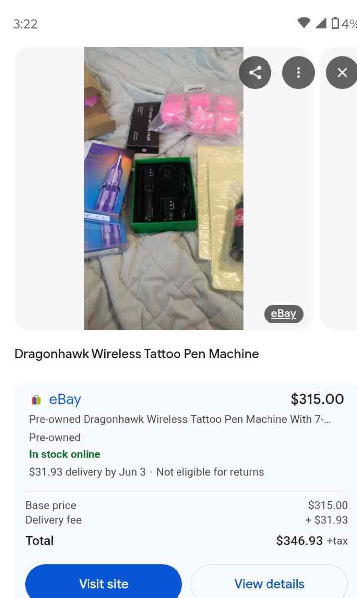 dragon hawk tattoo pen - Lemon Grove, California - FleaMarketBay