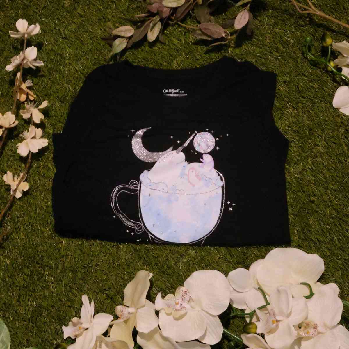 Girls Black Long Sleeve Graphic Tee - Aberdeen Proving Ground, Maryland - FleaMarketBay