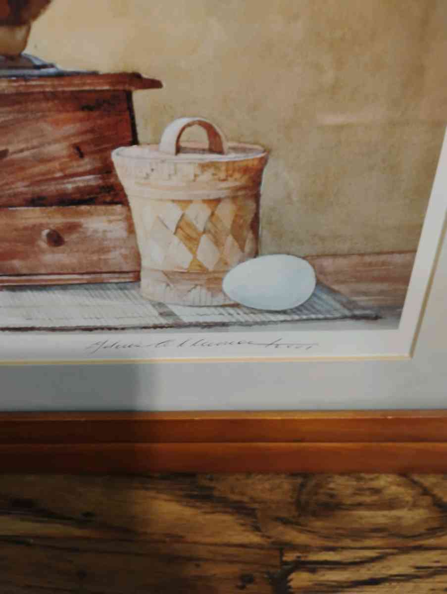 signed oil painting - Audubon, New Jersey - FleaMarketBay