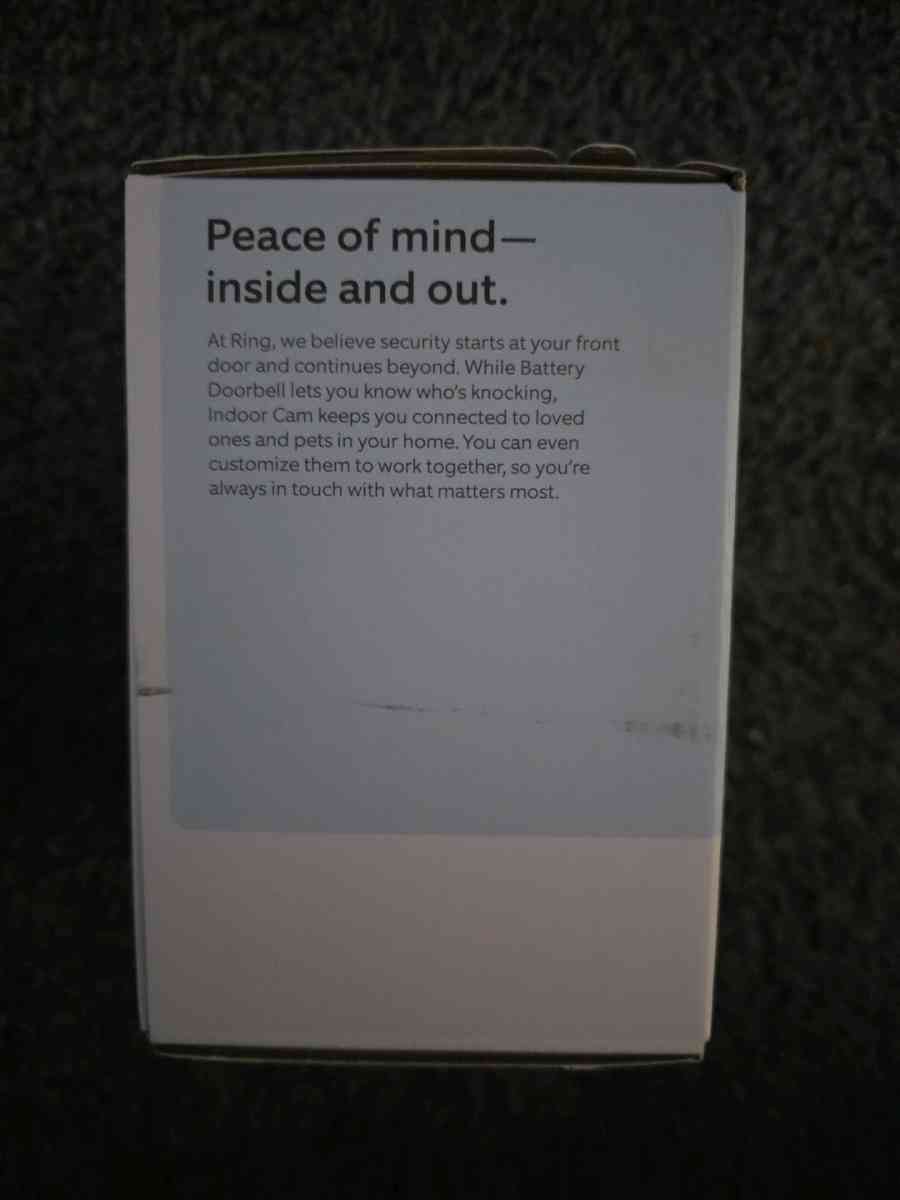 Ring Battery Doorbell And Indoor Cam open seal - Newark, Delaware - FleaMarketBay