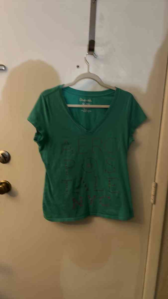 Aeropostale Spellout Green Logo Tee Size XL Short Sleeve - Atlanta, Georgia - FleaMarketBay