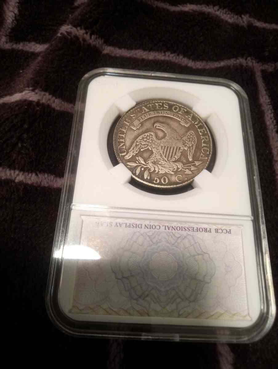 1824 50 cent bust coin - Los Angeles, California - FleaMarketBay