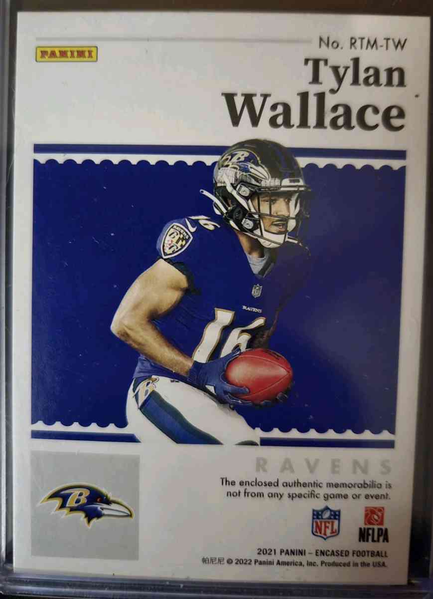 Tylon Wallace 02 of 10 Baltimore Ravens - Knox, Indiana - FleaMarketBay