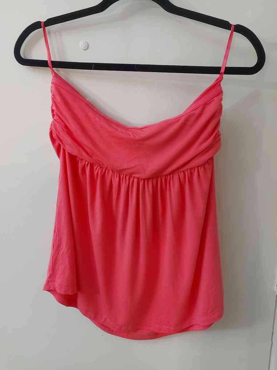 NY  CO New York and Company Pink Flowy Strapless Top Size M - Atlanta, Georgia - FleaMarketBay