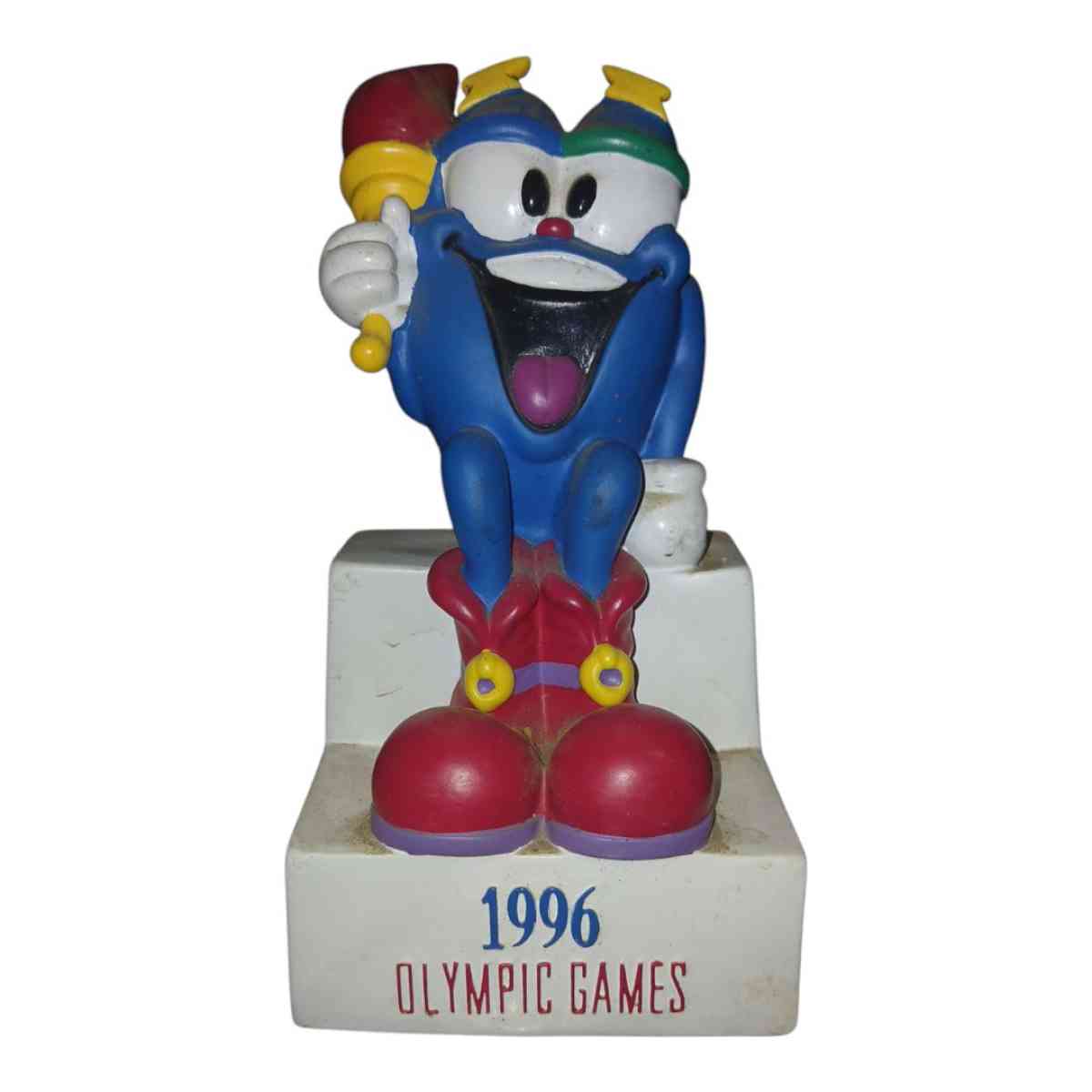 Vintage 96 Olympics Coin Bank - Evansville, Indiana