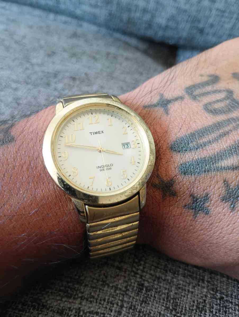 Vintage Timex Watch Men Classic Luxury Gold Tone Stainless S - Frostproof, Florida - FleaMarketBay