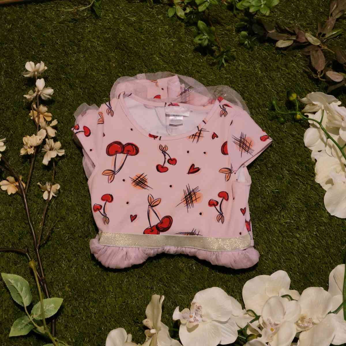 Girls Pink Cherry Dress - Baltimore, Maryland - FleaMarketBay