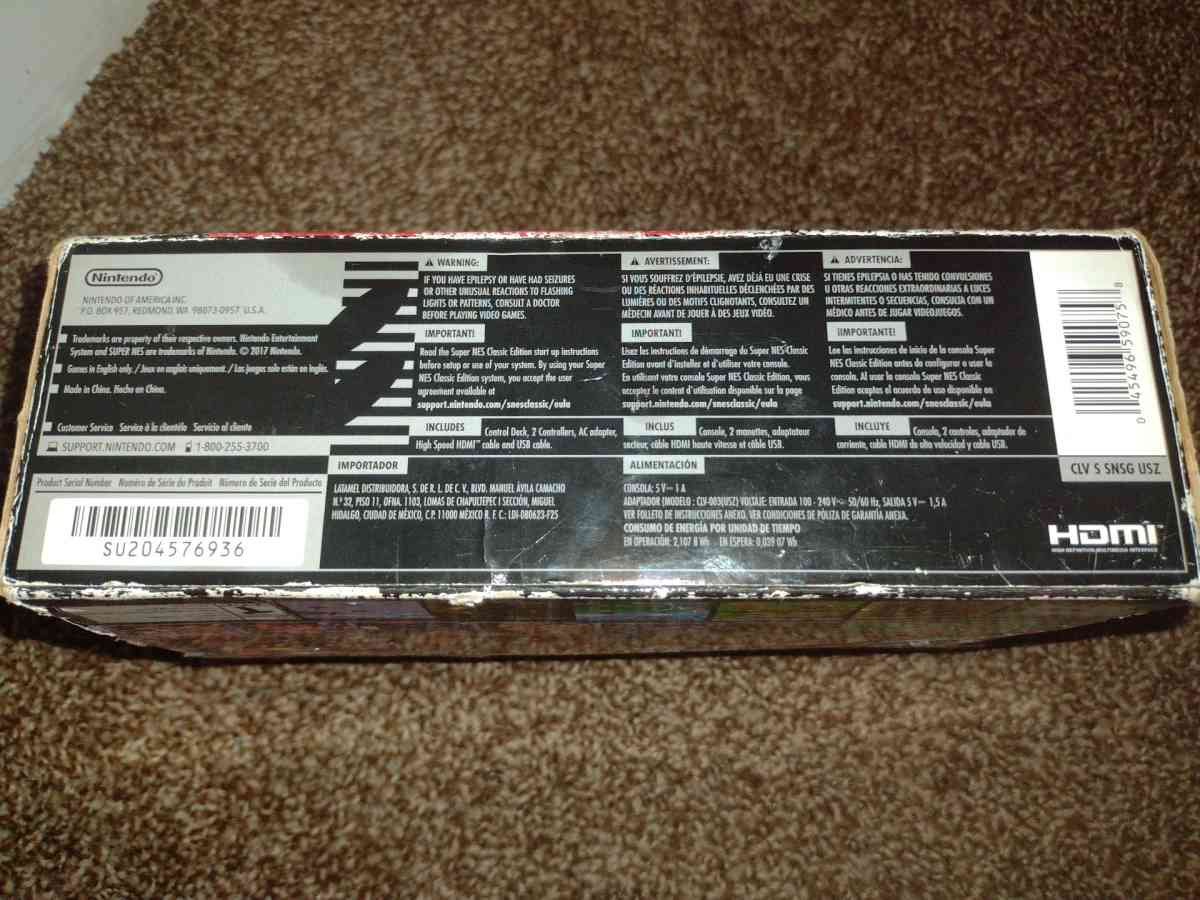 Super Nintendo Classic Edition - Fillmore, California - FleaMarketBay