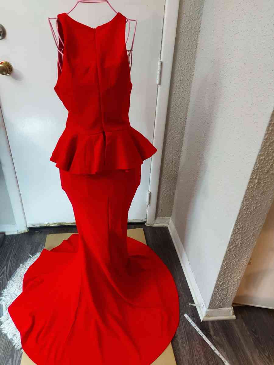 NWT Fashion Nova Red Shiloh Peplum Party Dress Size Small Pr - Atlanta, Georgia - FleaMarketBay