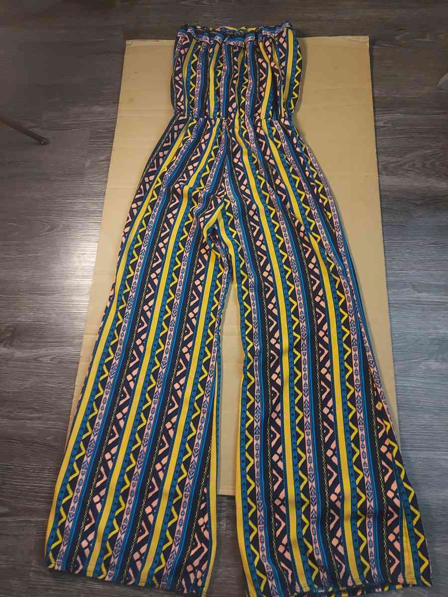 Rainbow Strapless Multicolor Jumpsuit Size S - Atlanta, Georgia - FleaMarketBay